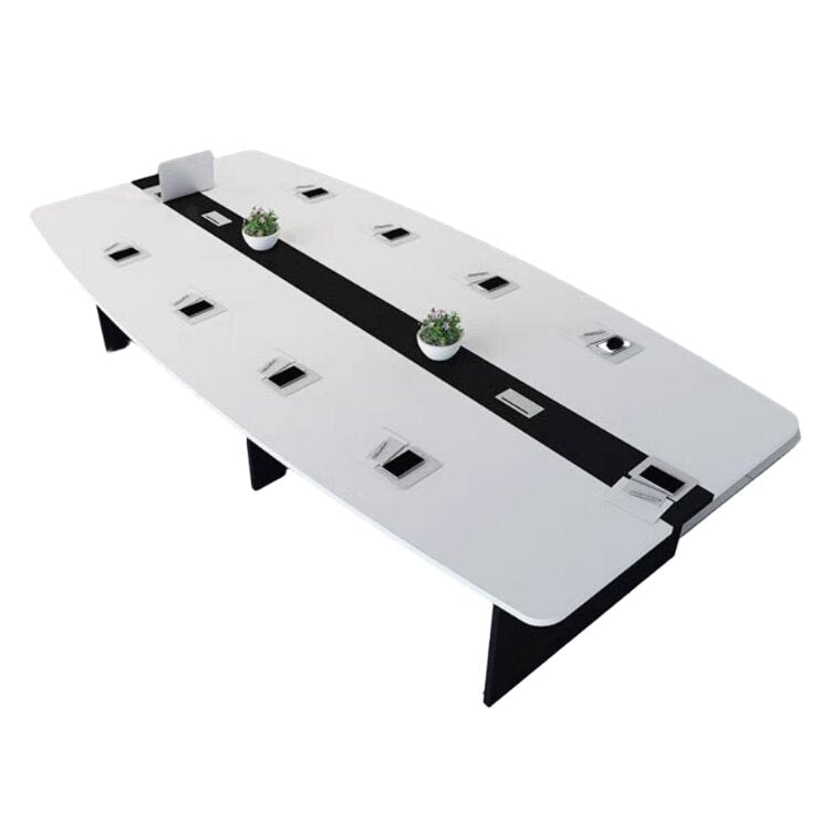 ミーティングテーブル 会議用テーブル ワークデスク 会議用 応接用 打ち合わせ エコ素材 角丸 シンプル モダン メープル HYZ-472