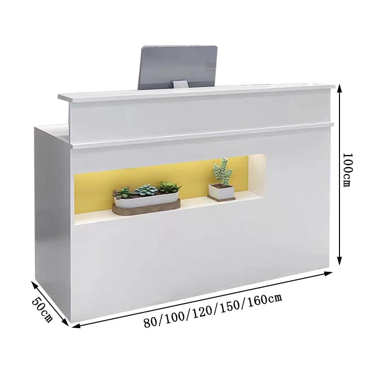 エコ素材 扉付き キーボードトレイ付き 二重天板 カウンター 受付台 受付 電話台 マルチ台 ホワイト エントランス オフィス家具 インテリア JDT-T025 tomokagu