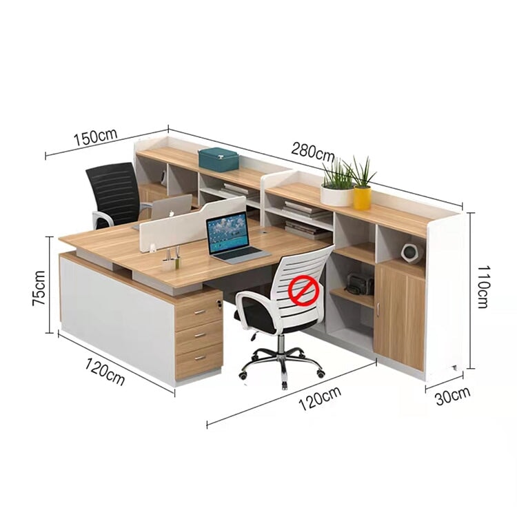 オフィスデスク ワークデスク パソコンデスク 事務用デスク 引き出し 配線孔付き トップパネル オープン収納 ナチュラル カスタマイズ可能 BGZ-173 - kaguyasu