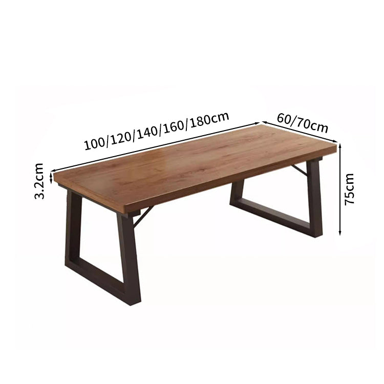 幅広い 耐久性抜群 滑り止めマット ダイニングテーブル 食卓テーブル 木製テーブル リビング兼用 長方形 5人家族 大家族 おしゃれ ウォールナット CZ-T034 tomokagu