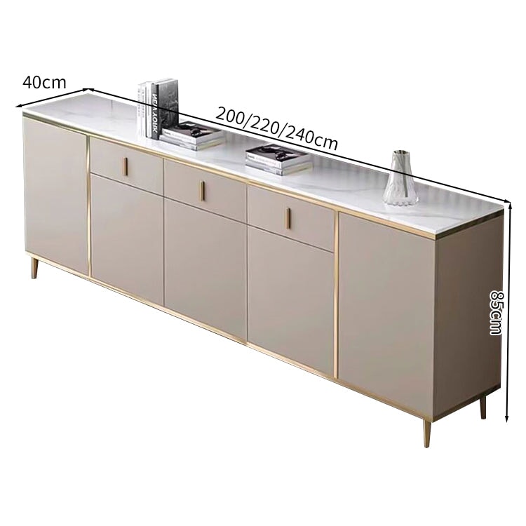 キッチンボード 食器棚 収納家具 引き出し 扉付き 分類収納 可動棚板 バイカラーデザイン セラミック メラミン化粧板 プッシュオープン扉 SNG-C039
