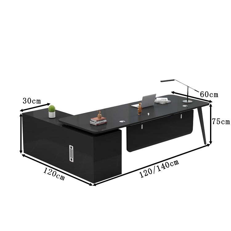 高品質 配線穴付き 角丸デザイン 炭素鋼製フレーム エグゼクティブデスク 社長机 社長室 オフィスデスク 作業机 カスタマイズ可能 LBZ-T028 tomokagu