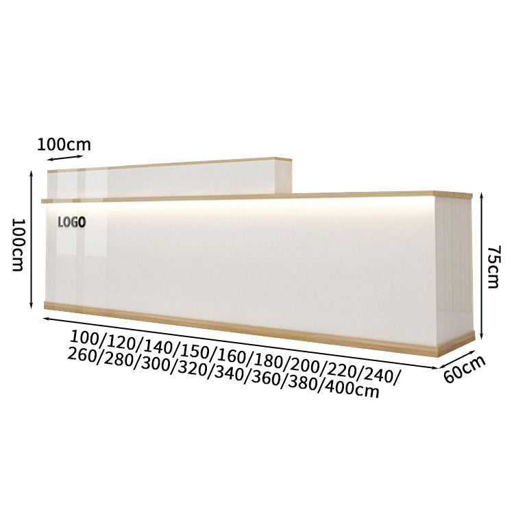 受付カウンター レジカウンター 受付台 店舗カウンター 会社 事務所 引き出し 優れた収納力 鍵付き キーボードトレイ付き 木製 高級感 マーブル 木目調 カスタマイズ可能 JDT - S005 - Kagushop