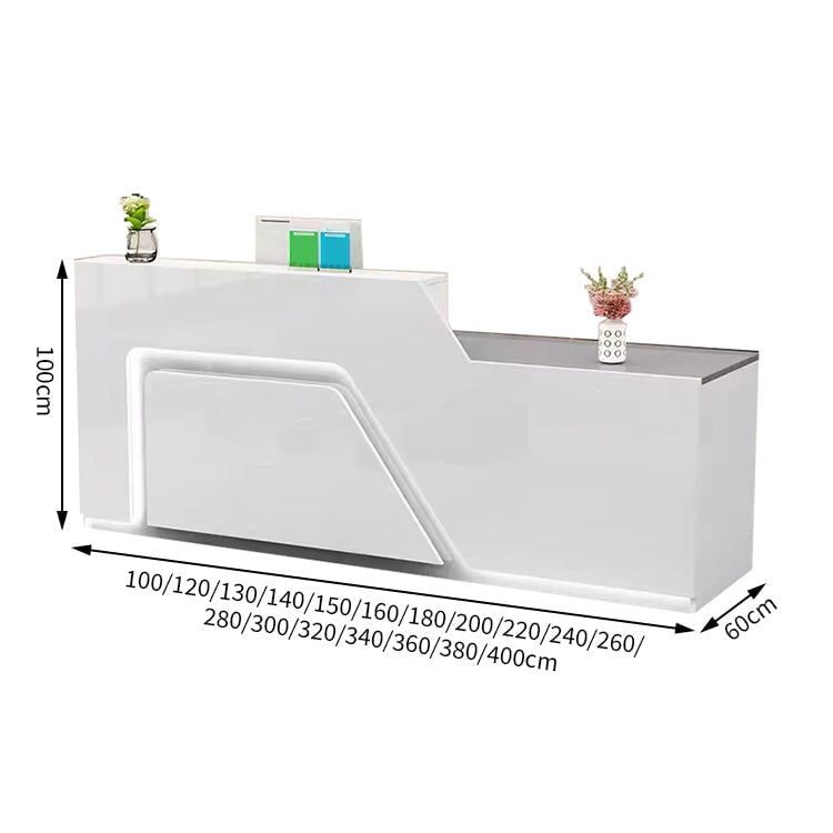 LEDライト付き エコ板材 オフィス受付 木製受付カウンター 業務用エントランス受付 オシャレ レセプションデスク レジカウンター カスタマイズ可能 JDT-T068 tomokagu