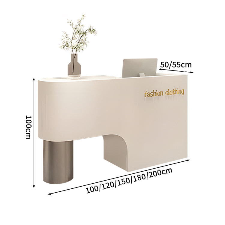 受付台 高級感 キャビネット キーボードトレー PC収納 木目調 受付カウンター レジカウンター カウンター JDT-S047