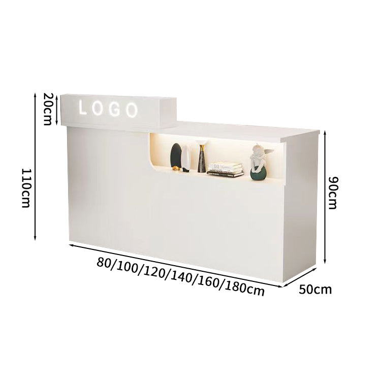 受付カウンター レジカウンター 受付台 店舗カウンター シリンダー錠付き 引き出し付き 収納機能 木製 シンプルモダン ホワイト マーブル カスタマイズ可能 JDT-S012