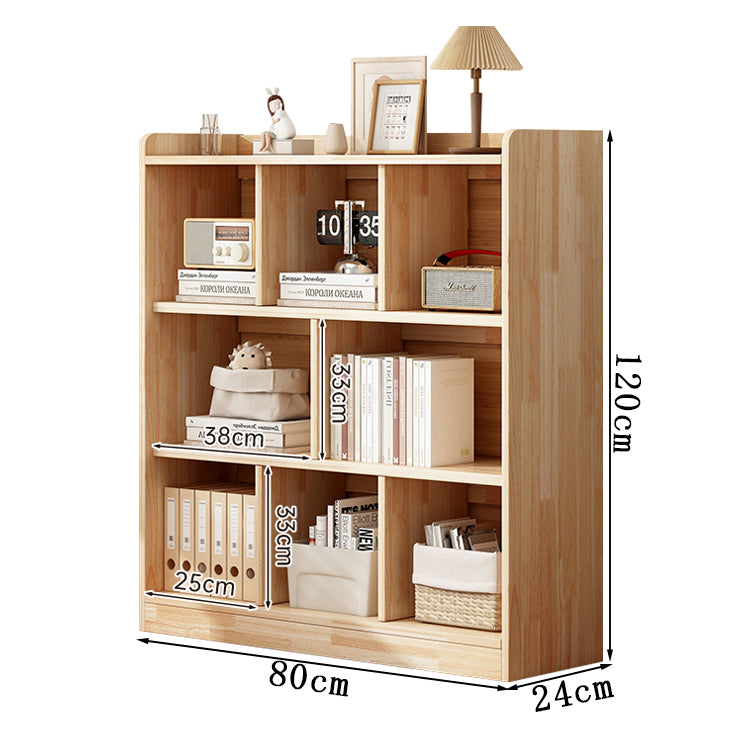 天然マツ材 オープン収納 ブックシェルフ 本棚 キャビネット ラック 収納家具 書類収納 絵本 漫画 グッズ 自宅用 省スペース 角丸 シンプル ナチュラル SNG-T015 tomokagu