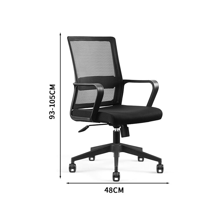メッシュ生地 ハイバック PU製キャスター付き 腰痛 オフィスチェア オフィスチェアー パソコンチェア ワークチェア PCチェア コンパクト カスタマイズ可能 BGY-T006 TOMOKAGU