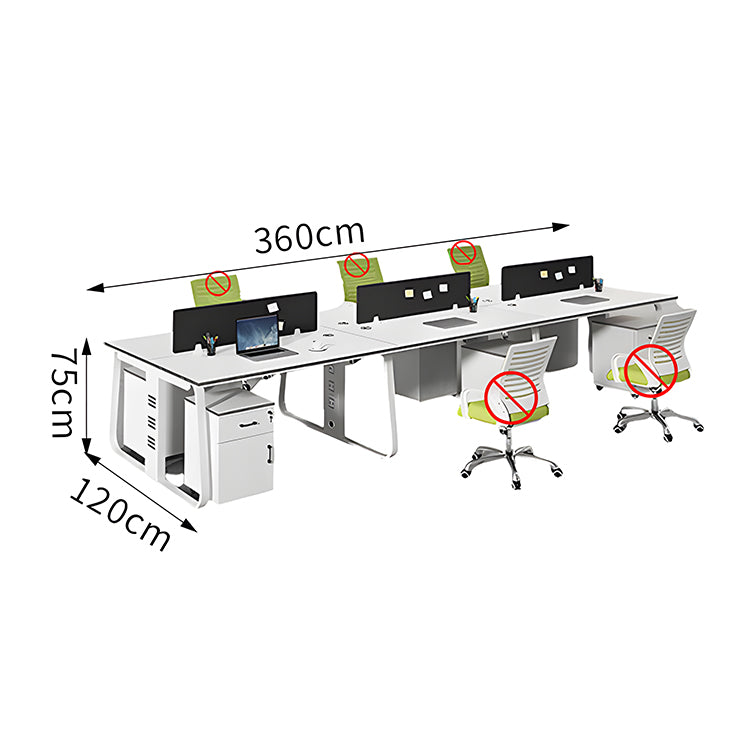 オフィスデスク オフィス デスク 厚天板 配線孔 トップパネル付き シンプル 多機能 カスタマイズ可能 SL-BGZ-001