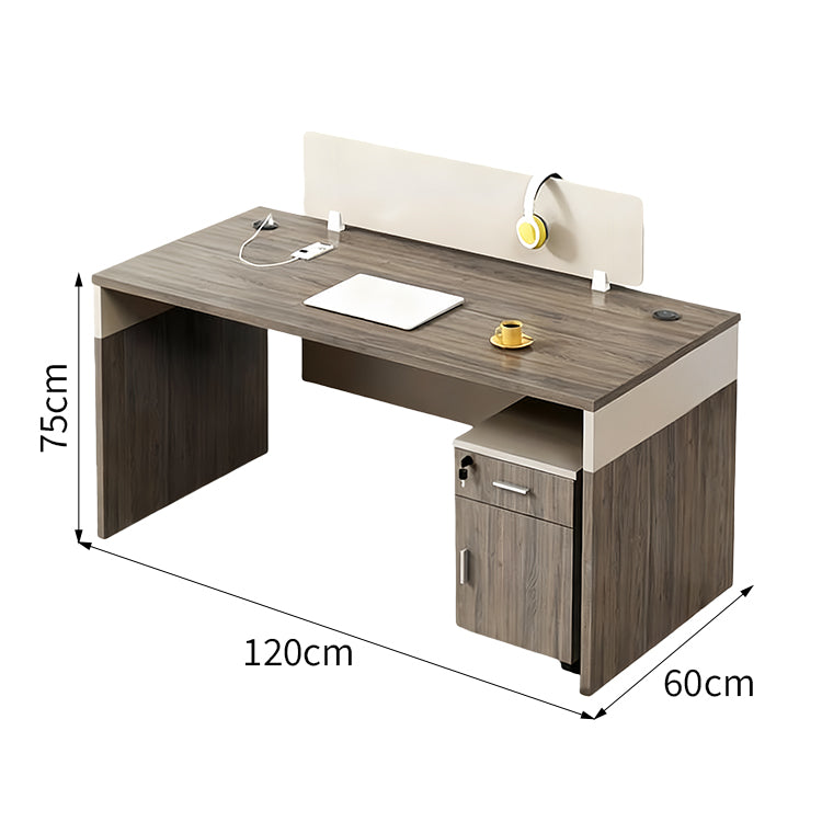 オフィスデスク デスク オフィス 組み合わせ 配線孔 厚天板 エコ板材 モダン シンプル SL-BGZ-032