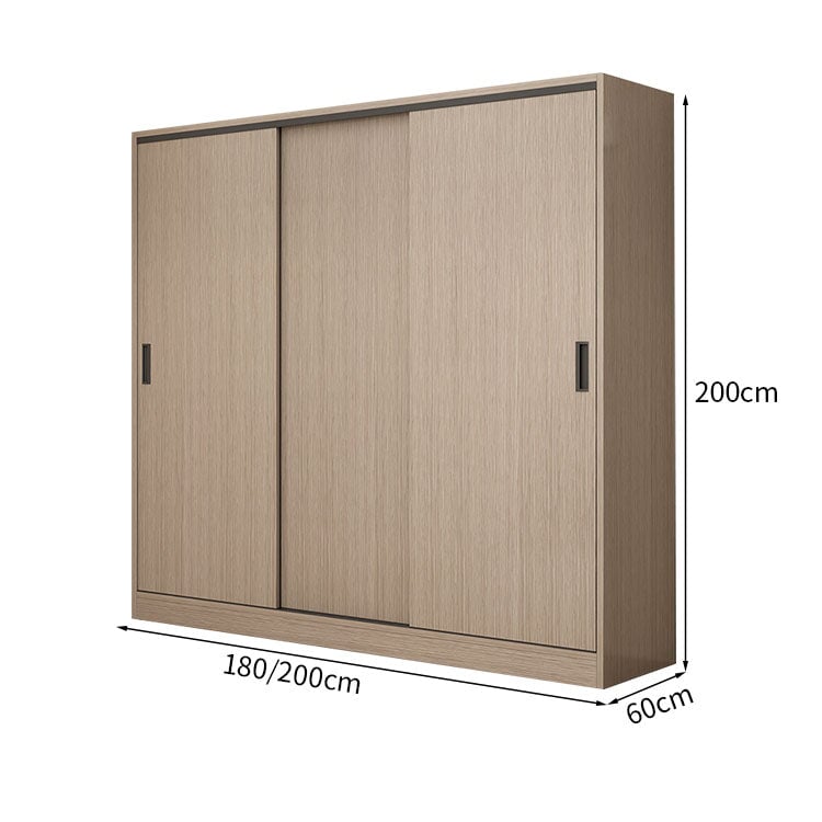 エコ板材 上置き収納 収納棚 大容量 分類収納 引き出し 物干し竿 引き戸 省スペース クローゼット 壁面収納 ワードローブ 多目的 実用 ウォールナット YG-K014