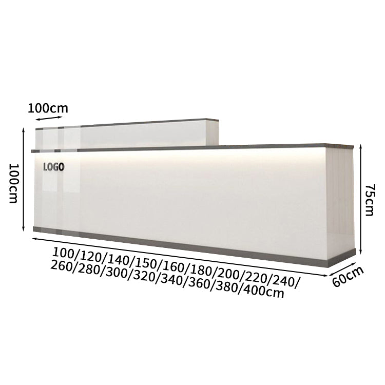 受付カウンター レジカウンター 受付台 店舗カウンター 会社 事務所 引き出し 優れた収納力 鍵付き キーボードトレイ付き 木製 高級感 マーブル 木目調 カスタマイズ可能 JDT - S005 - Kagushop