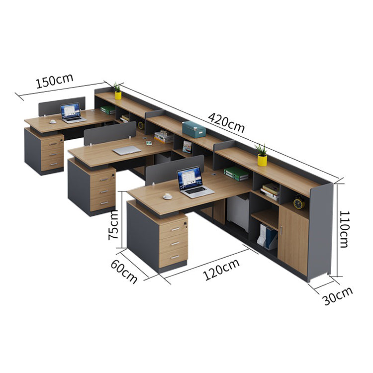 トップパネル 収納力抜群 引き出し付き 配線キャップ 事務机 オフィスデスク ワークデスク パソコンデスク 会社用 事務所用 自宅用 おしゃれ オーク カスタマイズ可能 BGZ-T111 tomokagu