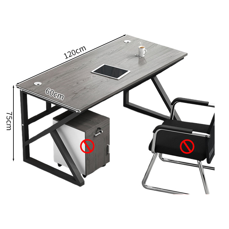 オフィスデスク デスク ワークデスク 事務机 デスク 会社用 キャビネット エコ素材 メラミン化粧板 スチールフレーム パネル 下肢空間 グレイオーク カスタマイズ可能 BGZ-S027