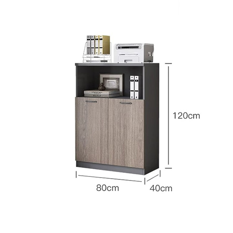 収納キャビネット 収納棚 収納ラック 整理棚 キャビネット オフィス用 リビング収納 扉付き 木製 ロータイプ ホワイト ウォールナット カスタマイズ可能 CWG-K012 - tomokagu