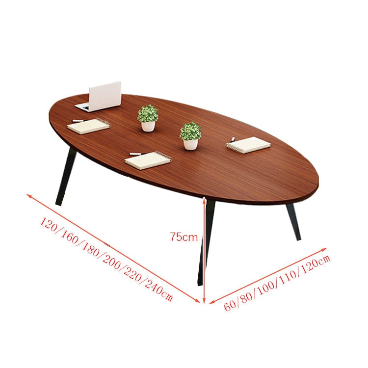 会議テーブル ミーティングテーブル 会議机 ワークデスク オフィスデスク 配線ボックス 台形フレーム シンプル ホワイト カスタマイズ可能 HYZ-K024 - kaguyasu