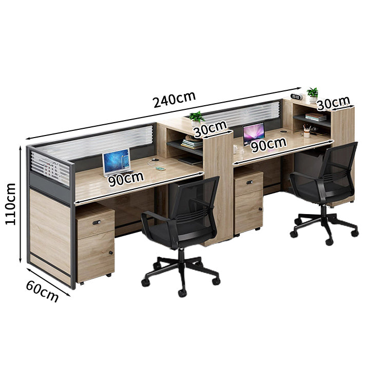 オフィスデスク ワークデスク パソコンデスク  デスク サイドキャビネット ダイヤル錠 オープン収納 機能性 エコ素材 メラミン化粧板 高品質 カスタマイズ可能 BGZ-S026 KAGUSHOP