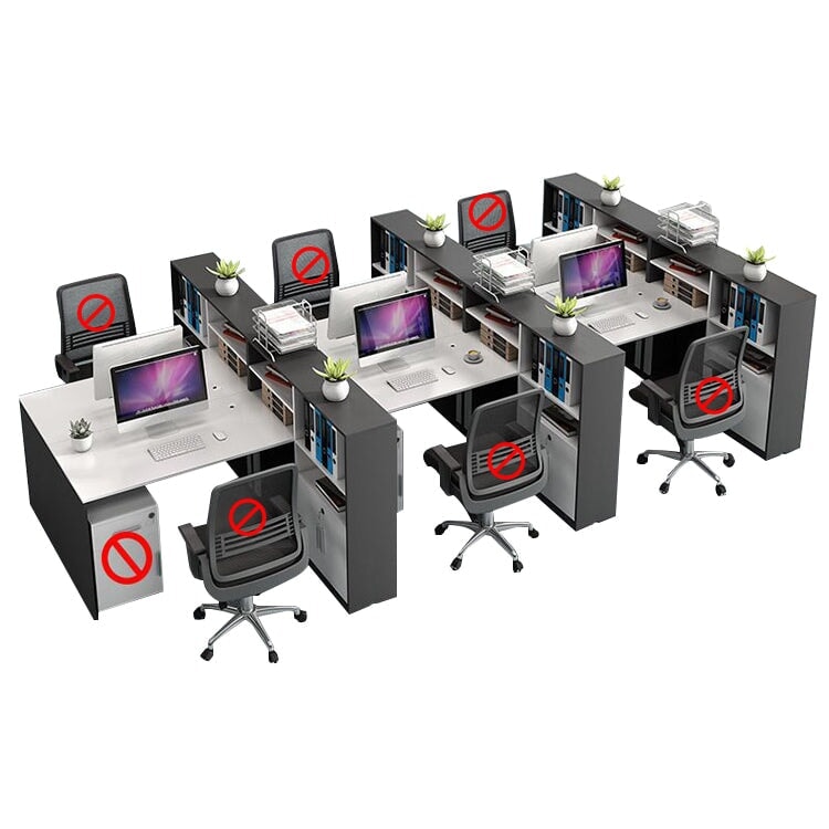 オフィスデスク サイドラック 多人数対応 サイドワゴン メラミン化粧板 シリンダー錠 錠付き 配線孔 長持ちしやすい ホワイト metamall