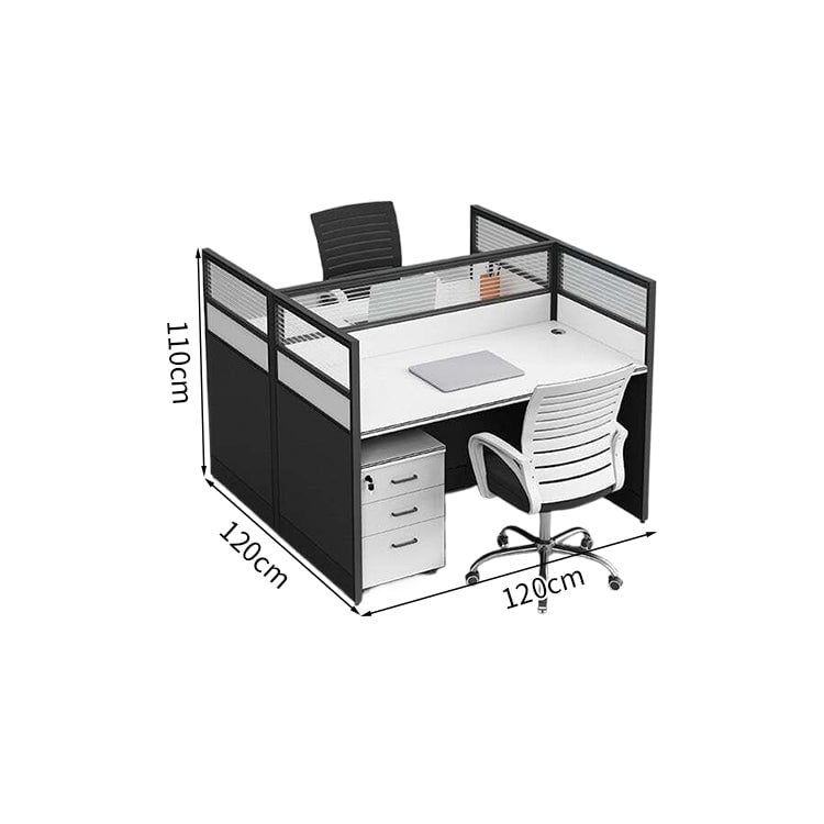 デスク オフィスデスク ワークデスク キャビネット付き シリンダー錠付き 木目調 配線穴付き 組み合わせ自由 シンプル ホワイト ウォールナット BGZ-K-006   kaguyasu