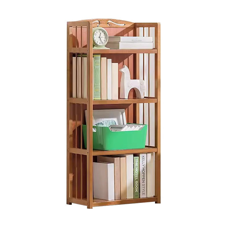 キャビネット 多段式収納棚 木製キャビネット 書斎用 本棚 背板付き 分類収納 ワニス塗り 竹 ワニス塗り おしゃれ ナチュラル CWG-K001 - tomokagu