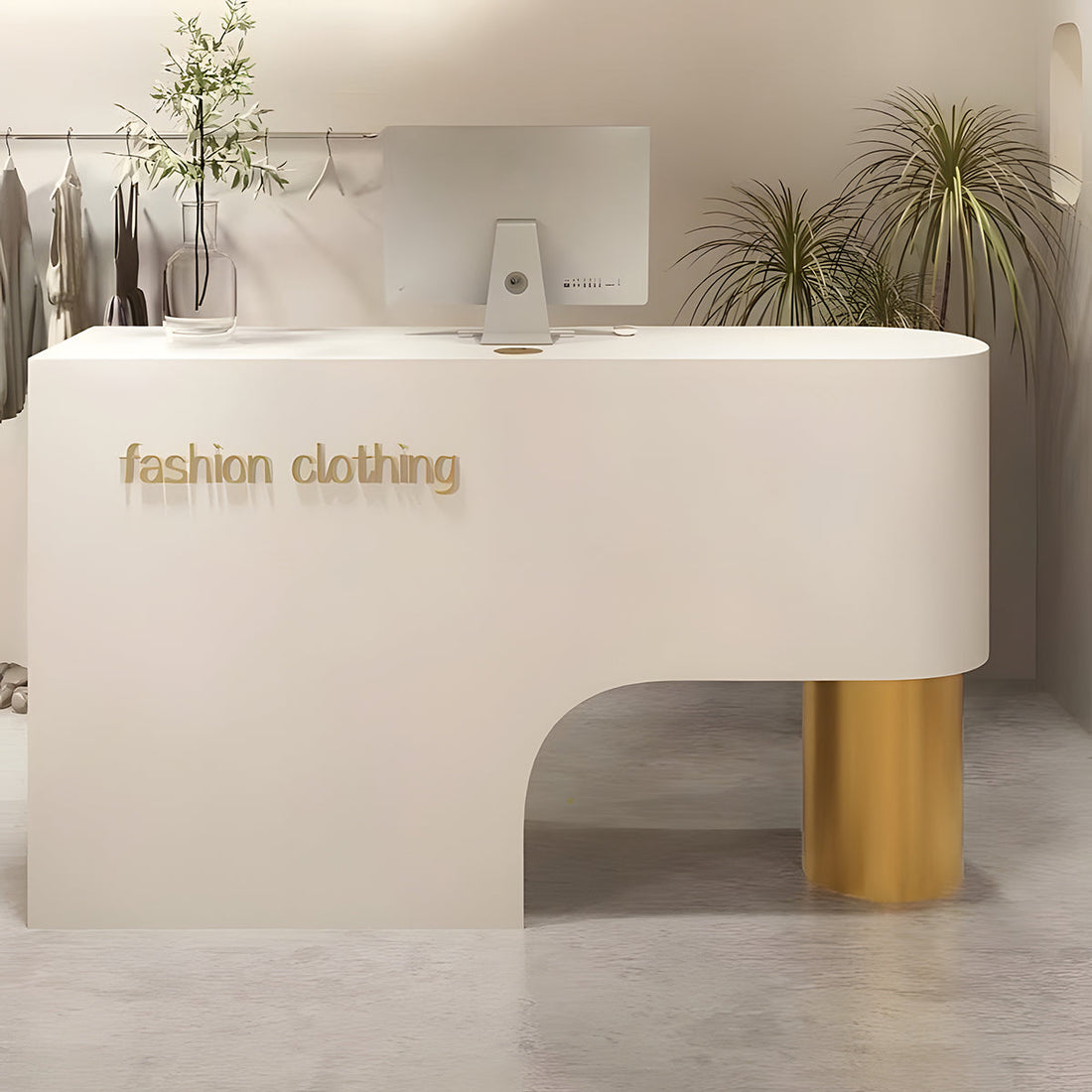 受付台 高級感 キャビネット キーボードトレー PC収納 木目調 受付カウンター レジカウンター カウンター KAGUSHOP