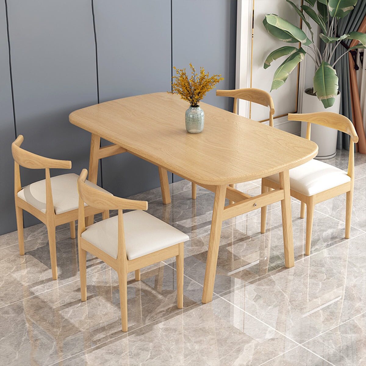 面取り加工 高メンテナンス性 高耐荷重 木製 頑丈 テーブル 食卓 ダイニングチェア デスク チェア 優しいデザイン ホワイト CZ-T003 tomokagu