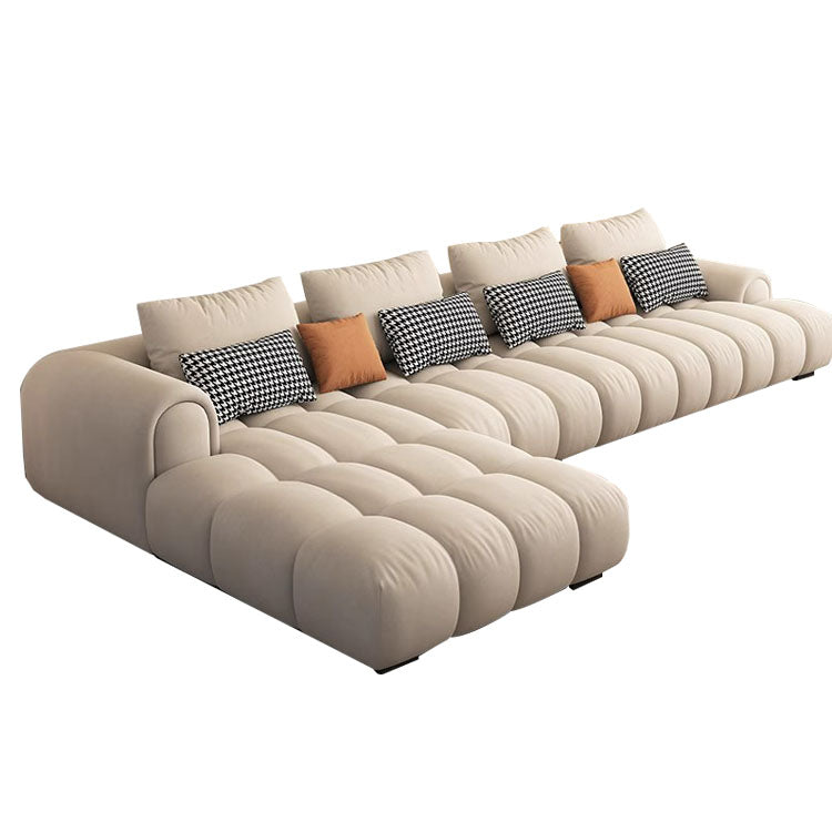 マツ材 パフ型 ウレタンフォーム 深い座面 リビングソファ インドアソファ 二人掛け 四人掛け オシャレ アイボリ カスタマイズ可能 SNSF-T065 tomokagu