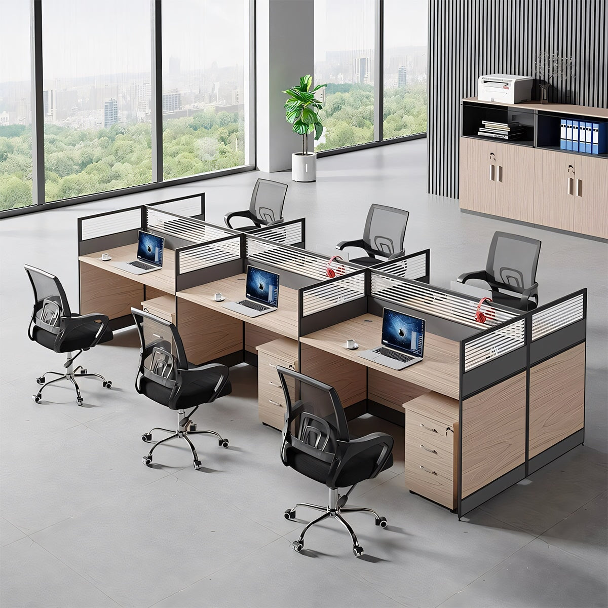 トップパネル付き 引き出し付き 配線孔付き ワークデスク パソコンデスク 事務机 オフィスデスク 天板固定デスク 長方形タイプ 会社用 事務所用 カスタマイズ可能 BGZ-T079 tomokagu