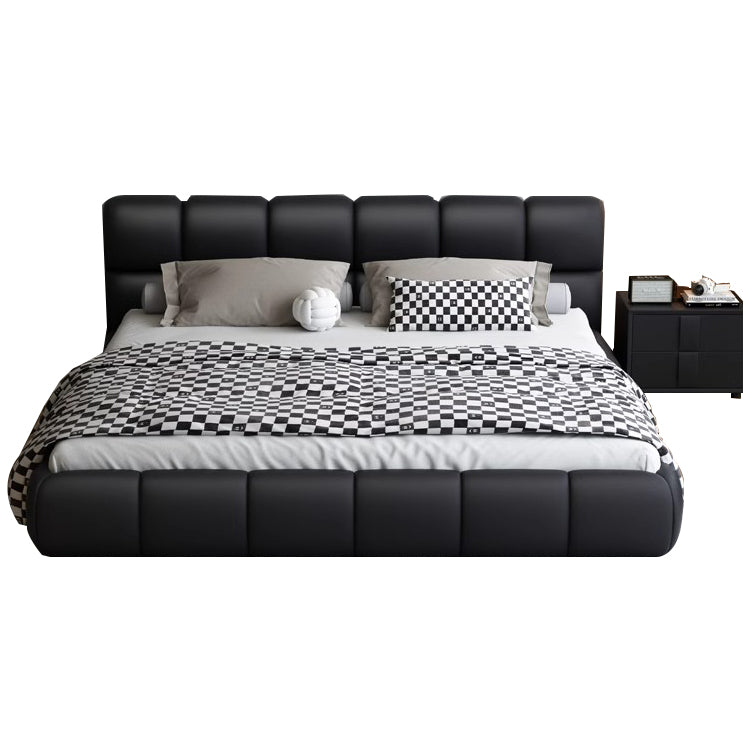 本革 収納力抜群 ナッパレザー 天然木材 跳ね上げ式 すのこ ベッド 収納ベッド ベッドフレーム ダブルベッド 高級感 ブラック BED-T050 tomokagu