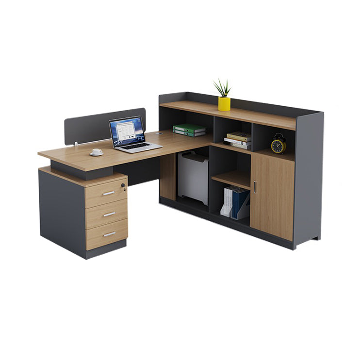 トップパネル 収納力抜群 引き出し付き 配線キャップ 事務机 オフィスデスク ワークデスク パソコンデスク 会社用 事務所用 自宅用 おしゃれ オーク カスタマイズ可能 BGZ-T111 tomokagu