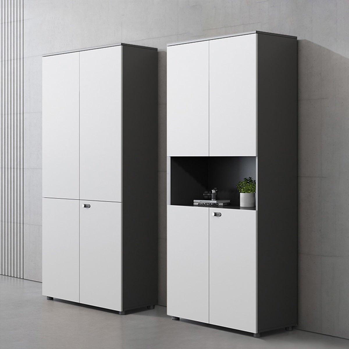 セキュリティ鍵付き 扉付き 壁面収納 ディスプレイラックオフィス収納 役員収納庫 社長室 収納棚 ロッカー オフィス 高級 カスタマイズ可能 CWG-T008 TOMOKAGU