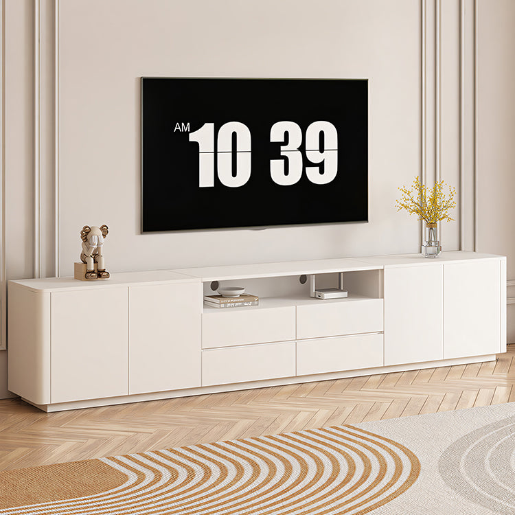 スライドレール 収納力抜群 扉収納 引き出し テレビ台 TVボード ローボード リビングボード リビングテーブル シンプルモダン ホワイト グレー DSG-T008 tomokagu