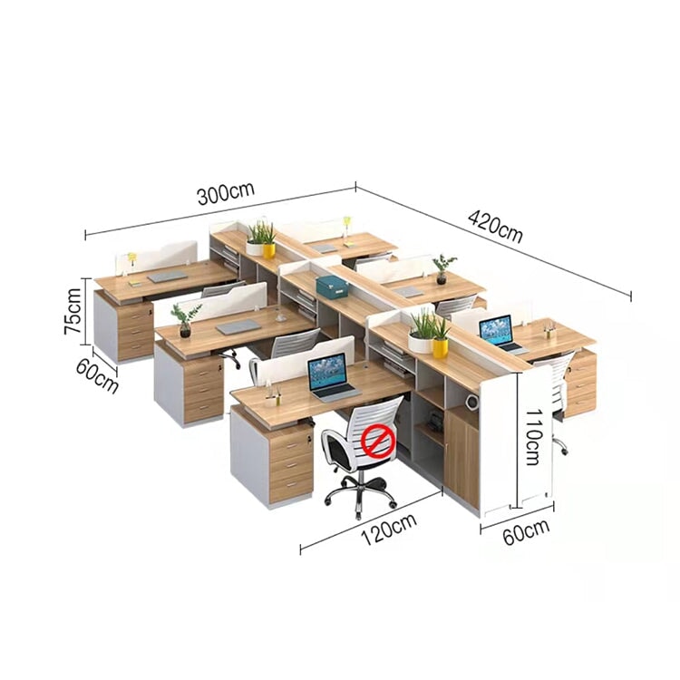 オフィスデスク ワークデスク パソコンデスク 事務用デスク 引き出し 配線孔付き トップパネル オープン収納 ナチュラル カスタマイズ可能 BGZ-173 - kaguyasu