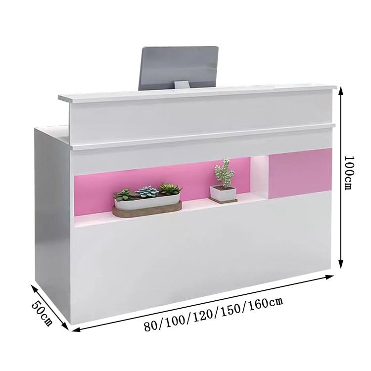 エコ素材 扉付き キーボードトレイ付き 二重天板 カウンター 受付台 受付 電話台 マルチ台 ホワイト エントランス オフィス家具 インテリア JDT-T025 tomokagu