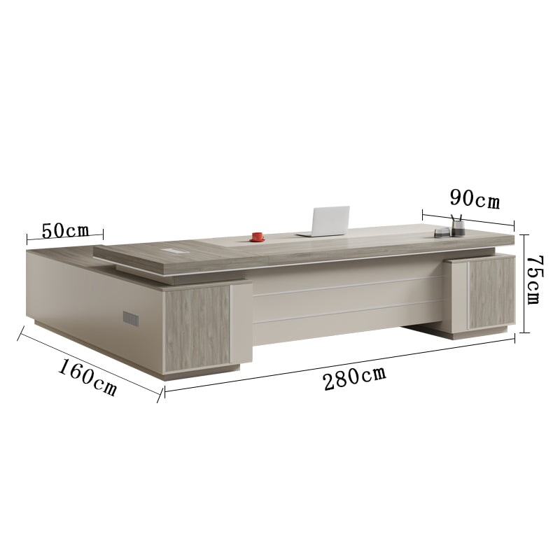 PC用通気口 幕板 重厚感 高級感 サイドキャビネット デスク エグゼクティブデスク おしゃれ インテリア性 カスタマイズ可能 LBZ-T029 tomokagu