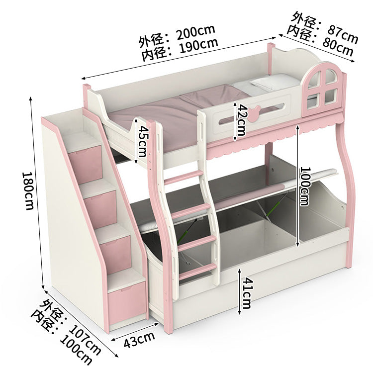 二段ベッド 寝具 多機能付き 落下防止ガード はしご 引き出し付き R加工 エコ素材 通気性バックパネル カスタマイズ可能 SCC-S057