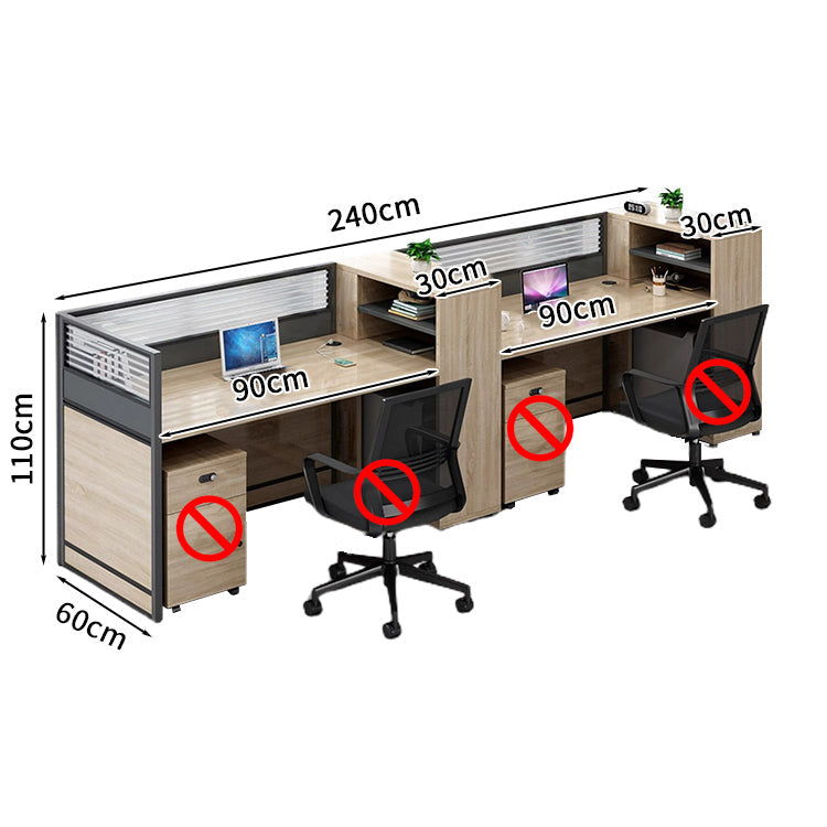 オフィスデスク ワークデスク パソコンデスク  デスク サイドキャビネット ダイヤル錠 オープン収納 機能性 エコ素材 メラミン化粧板 高品質 カスタマイズ可能 BGZ-S026 KAGUSHOP