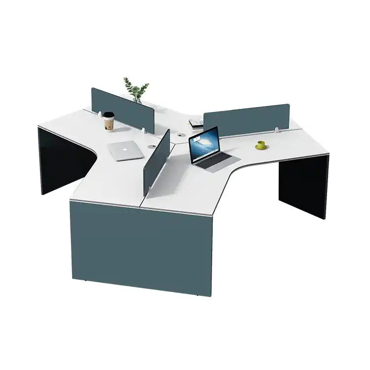 作業机 ワークデスク 事務机 パソコンデスク 隠し配線 パーテーション付き 防音 耐傷性 クリーム メイプル 黒檀 カスタマイズ可能 BGZ-S104