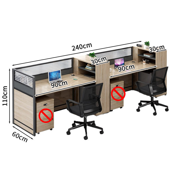 オフィスデスク ワークデスク パソコンデスク  デスク サイドキャビネット ダイヤル錠 オープン収納 機能性 エコ素材 メラミン化粧板 高品質 カスタマイズ可能 BGZ-S026 KAGUSHOP