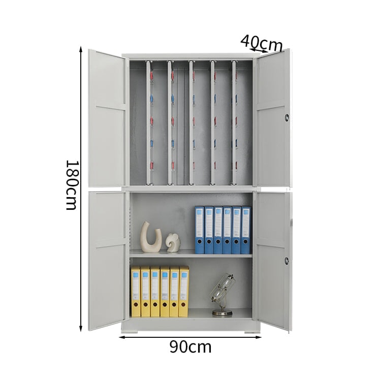 キャビネット キーボックス 収納 大容量 多段式 冷間加工 スライドレール キーフック 可動棚板 錠付き パスワードタイプ 指紋認証タイプ 実用 安全性 洗練 CWG-K063 tomokagu