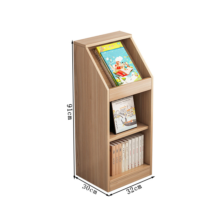 転倒防止 縦置き可能 絵本棚 ブックシェルフ 本棚 キャビネット ラック 本収納 収納家具 棚収納 学校 幼稚園 自宅用 大容量 シンプル ホワイト ナチュラル SNG-T006 tomokagu