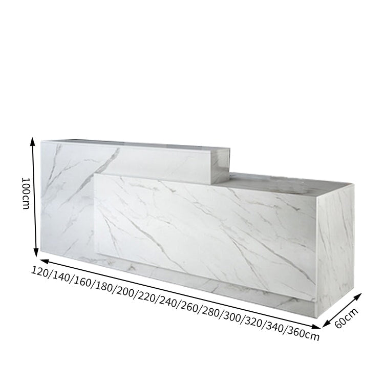 作業台 お洒落 鍵付き 荷物置き レジカウンター レジ台 引き出し付き カウンター レジ 業務用 飲食店 シンプル マーブル カスタマイズ可能 JDT-T034 tomokagu