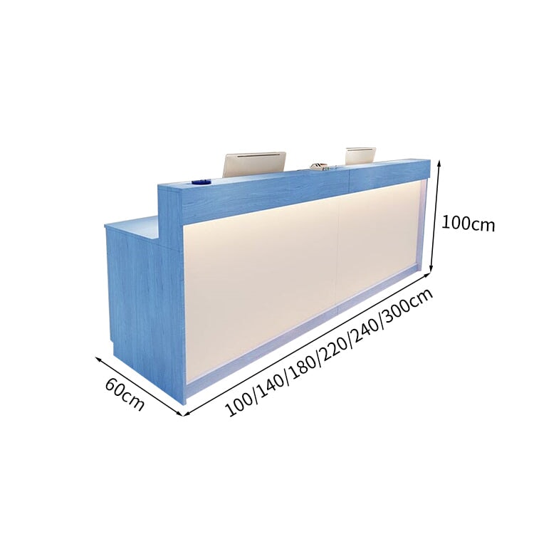 シンプル おしゃれ 木目調 LEDライト 受付カウンター レジカウンター レジ台 フロント 温もり ホワイト ナチュラル カスタマイズ可能 JDT-M-004   kaguyasu