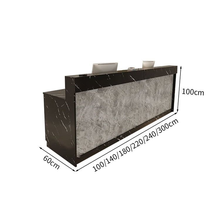 シンプル おしゃれ 木目調 LEDライト 受付カウンター レジカウンター レジ台 フロント 温もり ホワイト ナチュラル カスタマイズ可能 JDT-M-004   kaguyasu