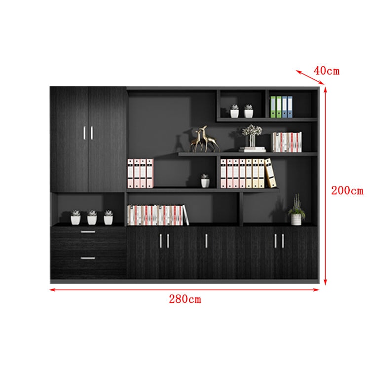 収納キャビネット キャビネット 収納 ワードローブ オープン式収納 扉付き 引き出し 取っ手 蝶番 物干し竿 機能的 使い勝手 実用 CWG-C082 chickagu