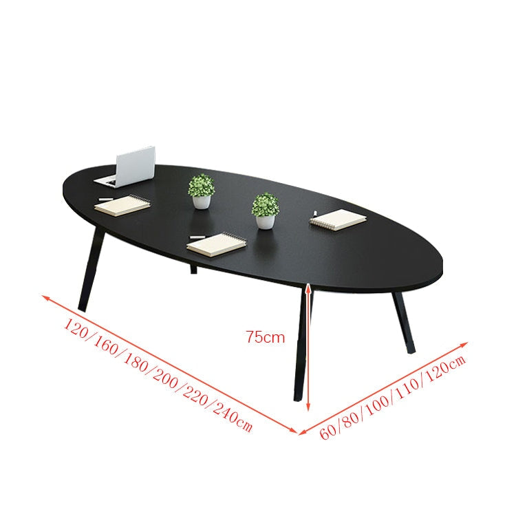 会議テーブル ミーティングテーブル 会議机 ワークデスク オフィスデスク 配線ボックス 台形フレーム シンプル ホワイト カスタマイズ可能 HYZ-K024 - kaguyasu