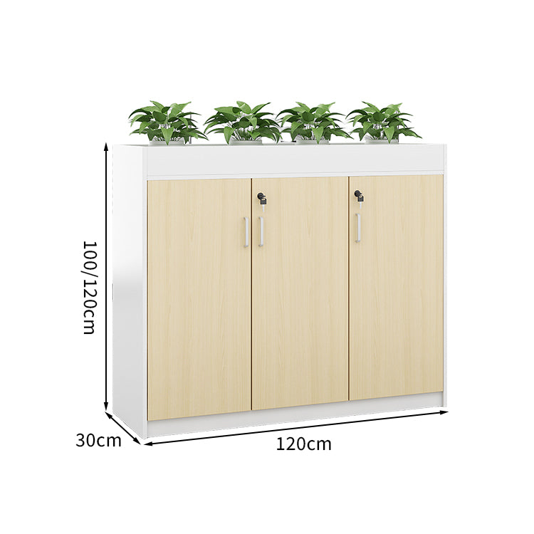 キャビネット 木目調 メラミン化粧板 耐荷重 耐摩耗性 耐久性 大容量分類収納 扉付き収納 取っ手 ステンレス鋼 シリンダー錠付き BGGB-T006