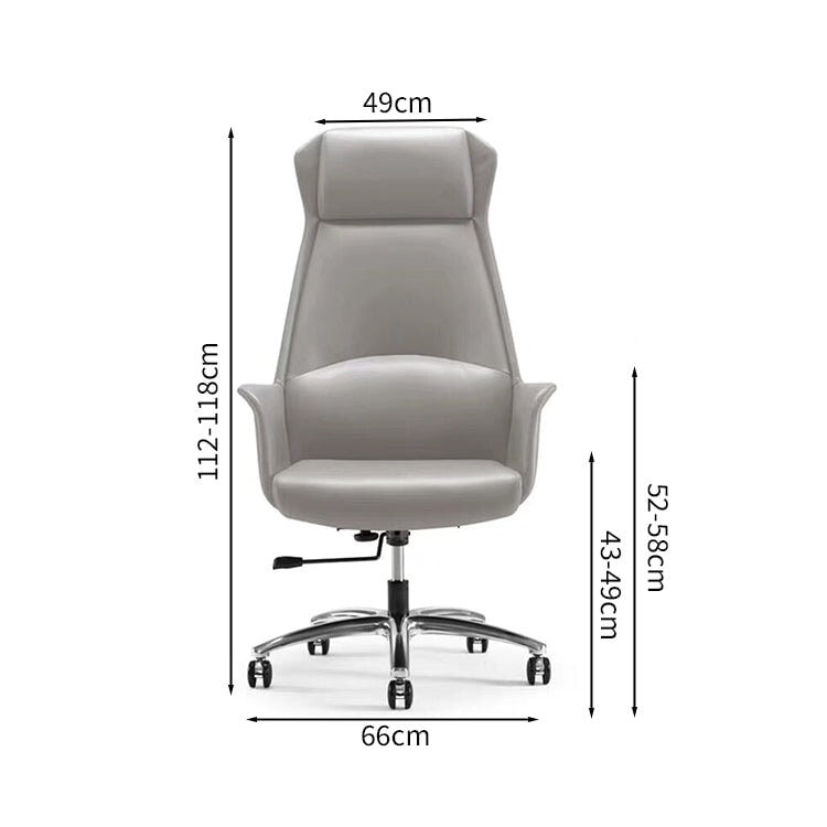 ハイバックチェア ボスチェア オフィス ミーティング プレジデントチェア リクライニング 背もたれ レザー回転椅子 弓型 座りがちな背骨 腰サポート ホームチェア BGY-M-038