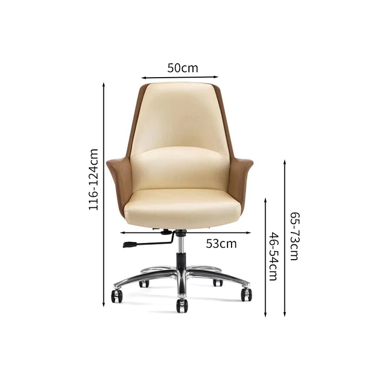 ハイバックチェア ボスチェア オフィス ミーティング プレジデントチェア リクライニング 背もたれ レザー回転椅子 弓型 座りがちな背骨 腰サポート ホームチェア BGY-M-038