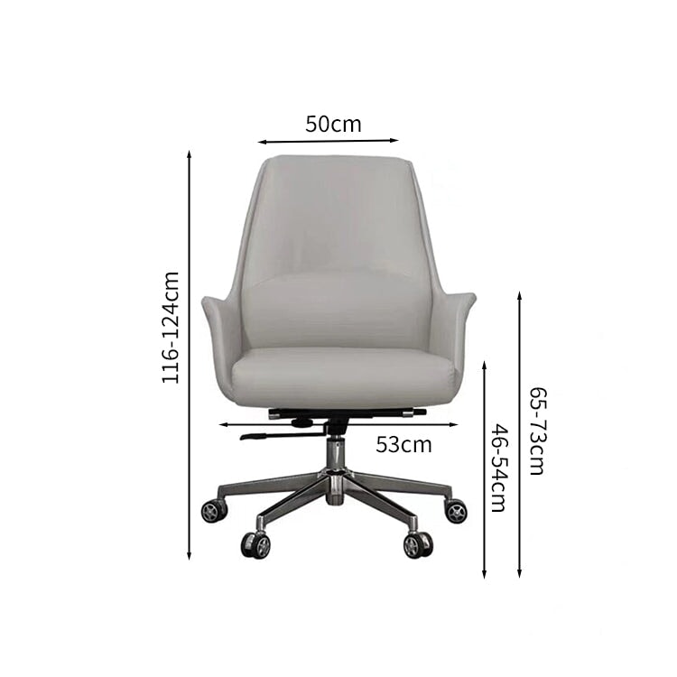 ハイバックチェア ボスチェア オフィス ミーティング プレジデントチェア リクライニング 背もたれ レザー回転椅子 弓型 座りがちな背骨 腰サポート ホームチェア BGY-M-038